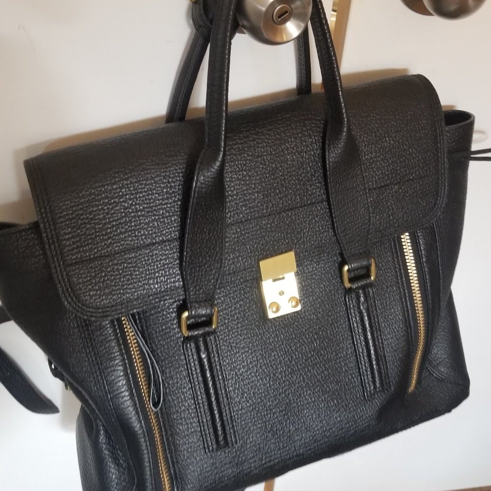 Philip Lim 3.1 Large Pashli Tote with Black Pebbled Leather